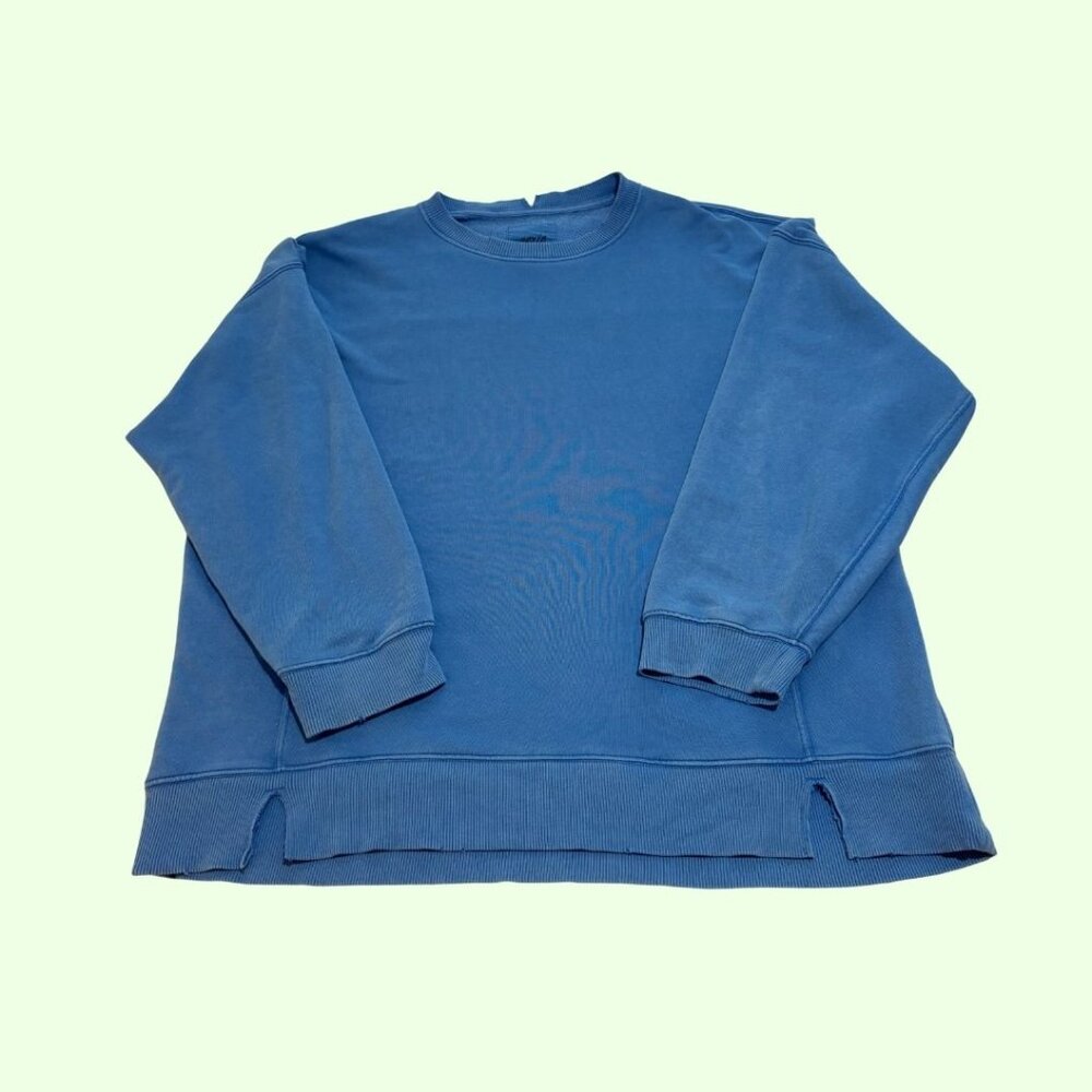 Aerie "The Chill Crew" Sweatshirt, Blue, Size L